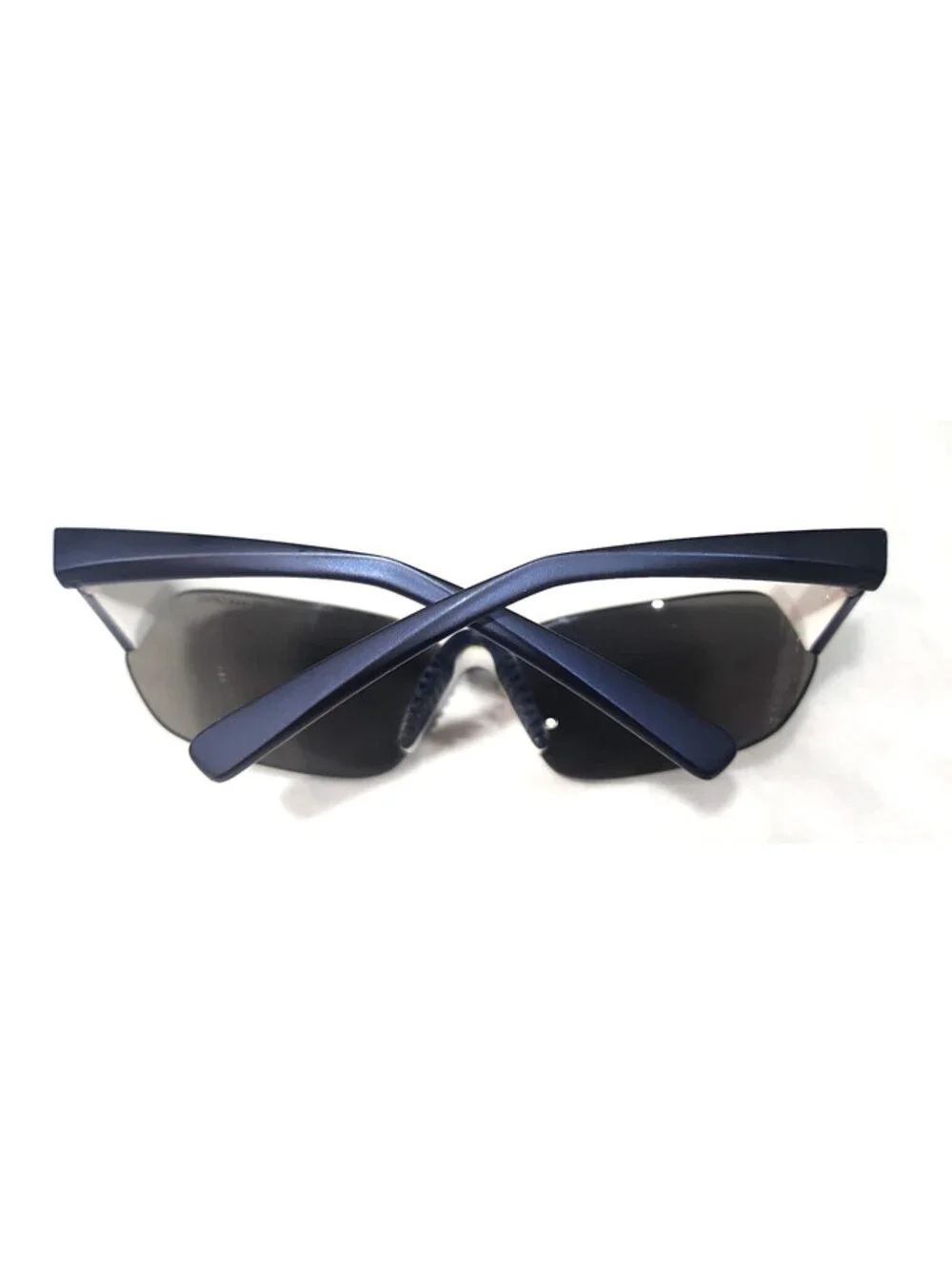 Nike EV0525 414 Skylon Ace Blue White Sports Wrap Sunglasses